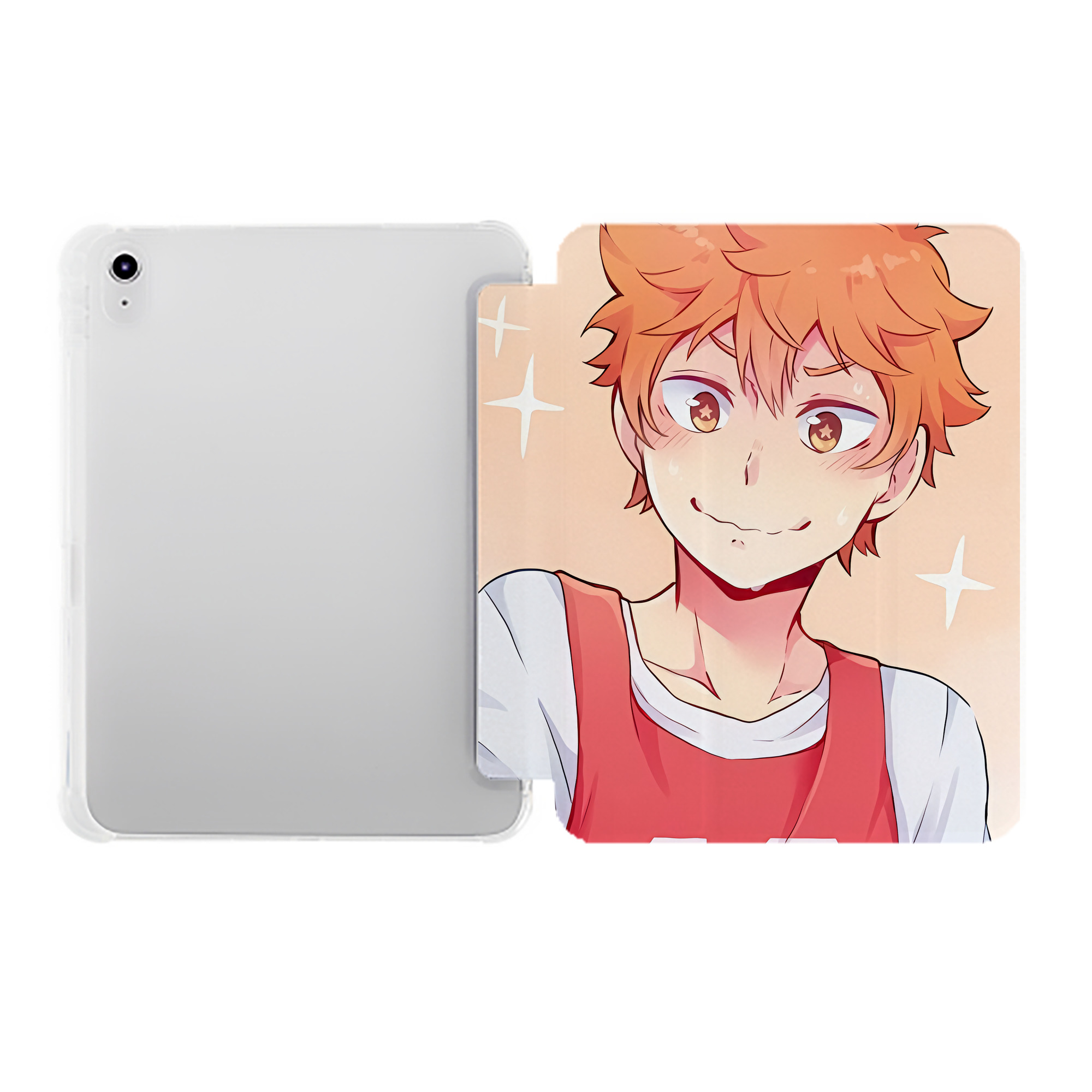 （画像用） ハイキュー!! Haikyu!! IPad ケース ペン収納付き 三つ折りスタンド PUレザー×シリコン 対応機種9.5/10.5/10.9インチ